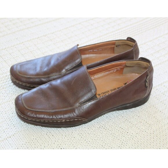 Mephisto Men's Edlef Slip on Brown Leather Shoes Size 10 US Loafer Cool Air - Picture 10 of 11